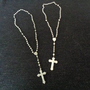 VINTAGE PLASTIC CATHOLIC ROSARYS